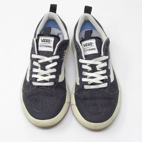 Vans Womens Ultrarange Exo SE Denim Rainbow Lace Up Sneakers Size 7.5 Blue - Picture 2 of 9
